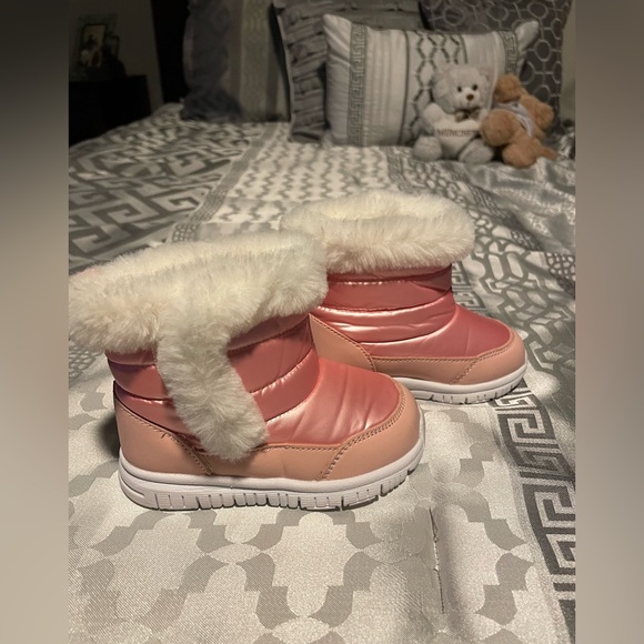 Other - Cozy Pink Kids Boots with Fur Lining
